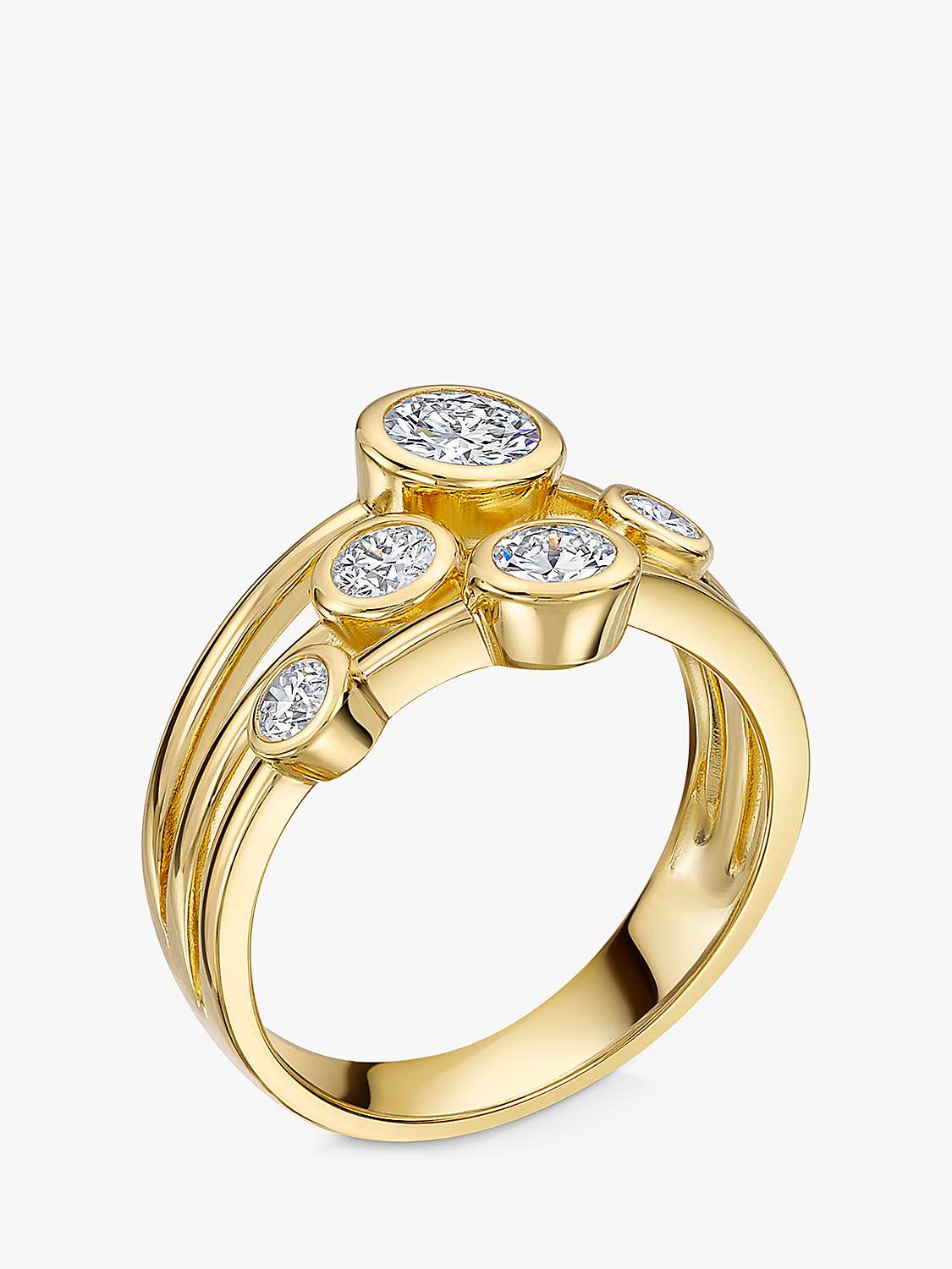 Buy Jools by Jenny Brown 5 Stone Cubic Zirconia Bubble Ring, Silver Online at johnlewis.com