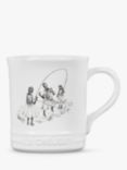 Le Creuset x Sheila Bridges Collection Harlem Toile de Jouy Girls Jumping Rope Stoneware Mug, 400ml, Black/White
