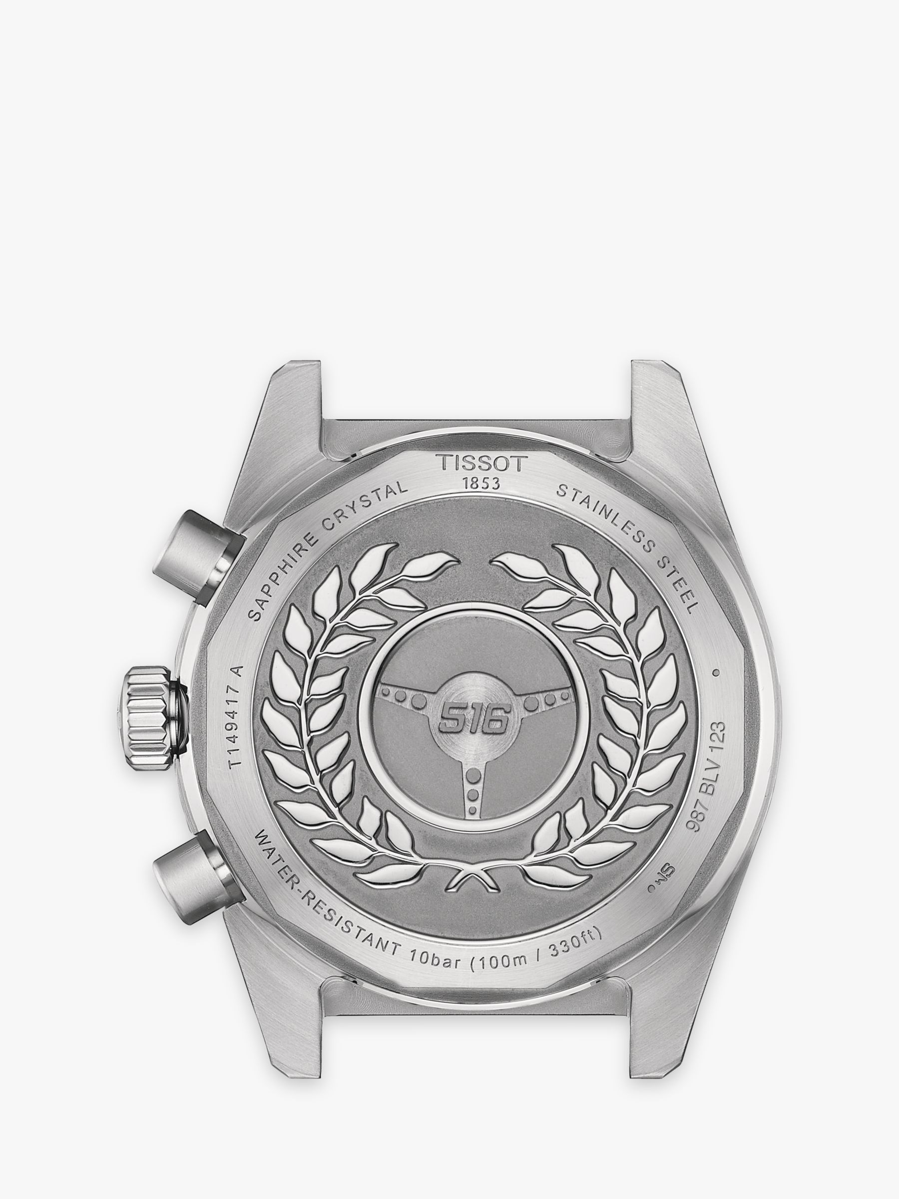 Tissot Men's PR516 Chronograph Bracelet Strap Watch, Silver/Blue  T1494171104100