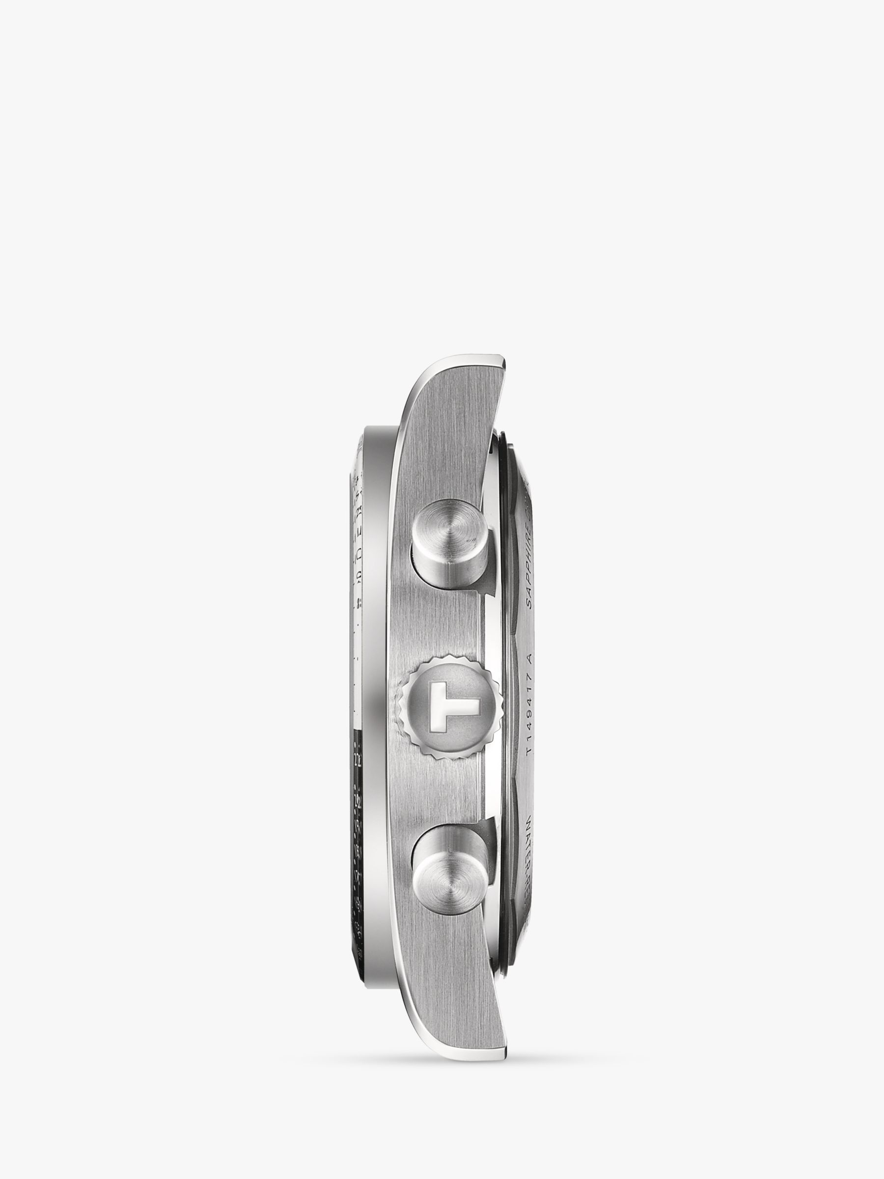 Tissot Men's PR516 Chronograph Bracelet Strap Watch, Silver/Black T1494171105100