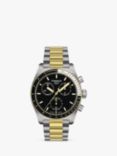 Tissot Men's PR516 Chronograph Bracelet Strap Watch, Gold/Silver T1494172205100