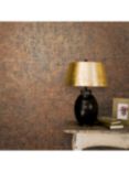 Galerie Rustic Texture Wallpaper, Orange/Black