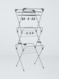 John Lewis Deluxe Indoor Airer, Silver