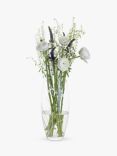 Dartington Crystal Glitz Lily Glass Vase, H30cm, Clear