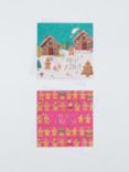 John Lewis Gingerbread People Large Square Charity Christmas Cards, Box of 10