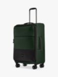 Antler Soft Stripe 4-Wheel 71cm Medium Suitcase, Green