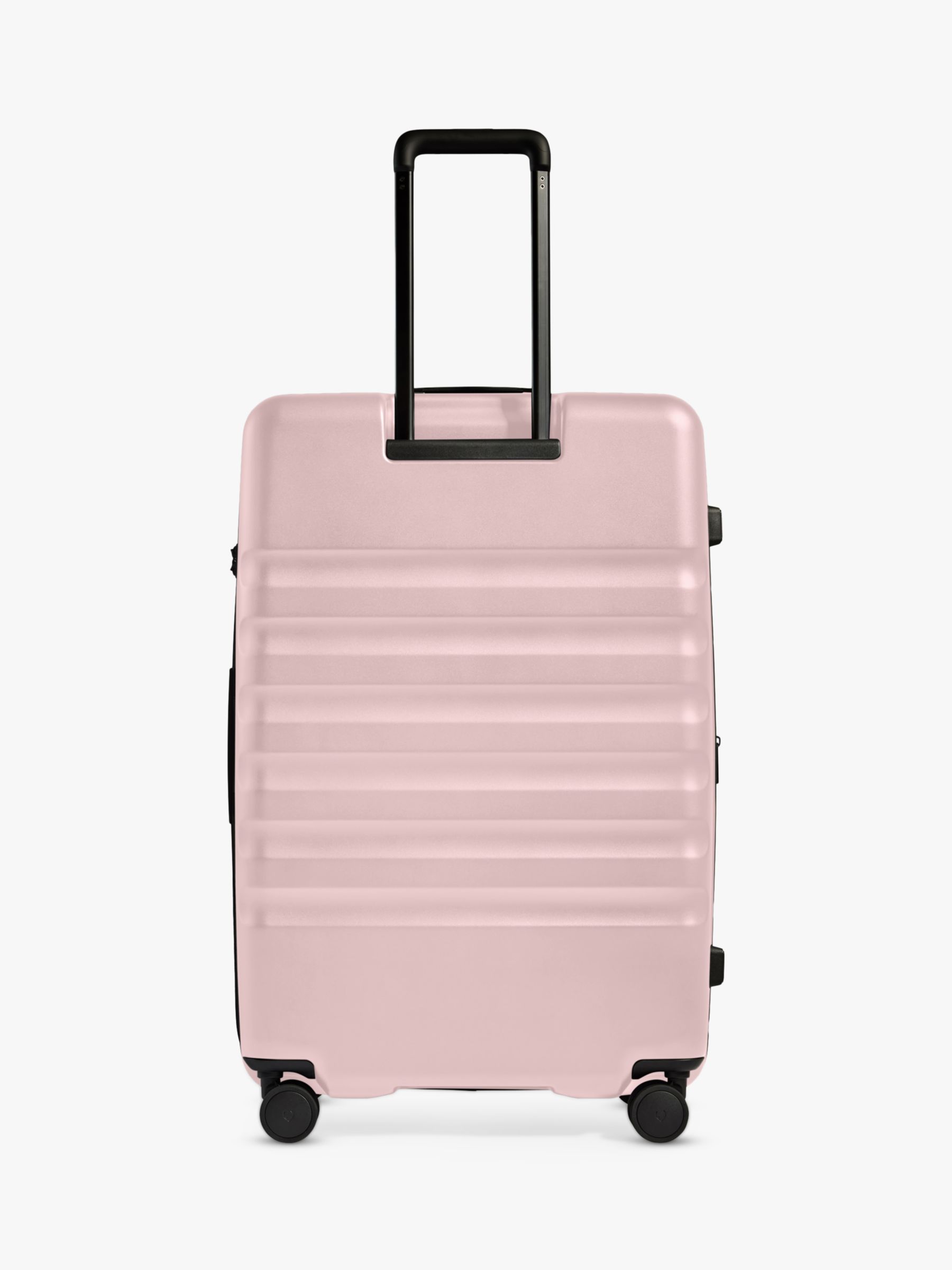 Antler Icon Stripe 4-Wheel 78cm Large Expandable Suitcase, Moorland Pink