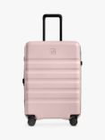 Antler Icon Stripe 4-Wheel 68cm Medium Expandable Suitcase, Moorland Pink