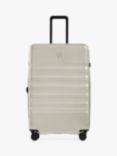Antler Icon Stripe 4-Wheel 78cm Large Expandable Suitcase, Taupe