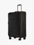 Antler Soft Stripe 4-Wheel 78cm Large Suitcase, Black