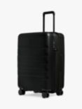 Antler Icon Stripe 4-Wheel 68cm Medium Expandable Suitcase, Black