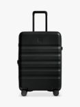 Antler Icon Stripe 4-Wheel 68cm Medium Expandable Suitcase, Black