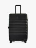Antler Icon Stripe 4-Wheel 78cm Large Expandable Suitcase, Black