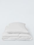 John Lewis Toddler Soft Touch Washable Duvet & Pillow Set, 4 Tog, White, Cotbed