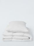 John Lewis Toddler Soft Touch Washable Duvet & Pillow Set, 7 Tog, White, Cotbed