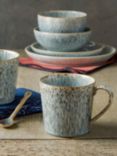 Denby Halo Speckle Stoneware Mug, 400ml, Set of 2, Grey