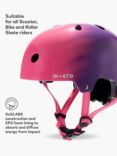 Micro Scooter Bike/Scooter Kids' Safety Helmet, Ombre Purple/Pink