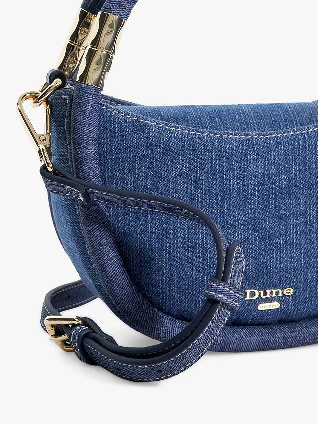 Dune Daphny Small Denim Grab Bag, Blue