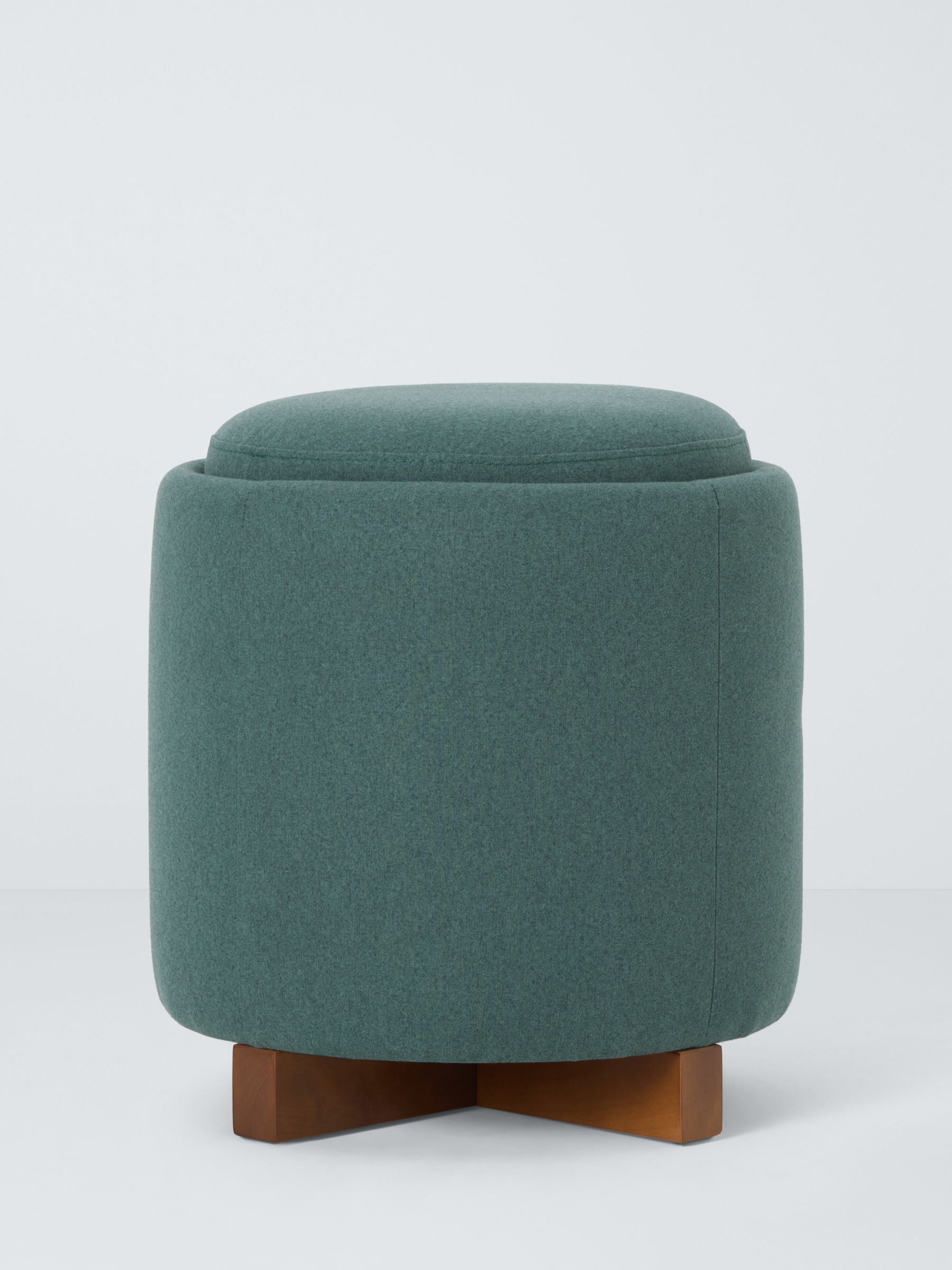 PIP Range, John Lewis ANYDAY Pip Storage Footstool, Light Leg, Verde Green