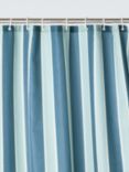 John Lewis Maxi Double Stripe Recycled Polyester Shower Curtain, Navy