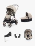 Oyster 3 Luxury Essential 5 Piece Pushchair, Carrycot & Capsule Car Seat Bundle, Crème Brulee