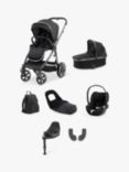 Oyster 3 Pushchair, Carrycot & Cybex Cloud T Car Seat and Accessory Bundle, Carbonite