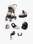 Oyster 3 Pushchair, Carrycot & Accessories with Maxi-Cosi Pebble Pro Car Seat and Base Luxury Travel System Bundle