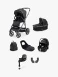 Oyster 3 Pushchair, Carrycot & Accessories with Maxi-Cosi Pebble Pro Car Seat and Base Luxury Travel System Bundle, Carbonite