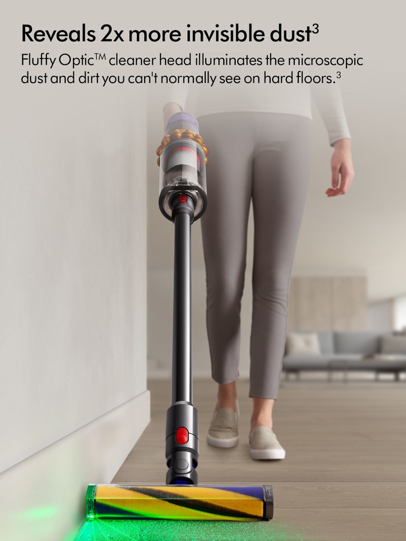  Dyson V15 Detect Cordless Vacuum Cleaner, Yellow/Nickel