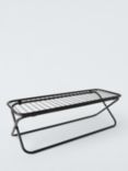 John Lewis ANYDAY Folding Metal Shoe Rack, Black