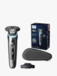 Philips Series 9000 S9974/35 Wet & Dry Electric Shaver with SkinIQ Technology, Charging Stand & Travel Case, Dark Chrome