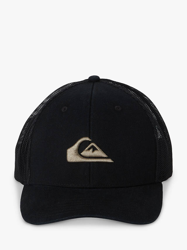 Quiksilver Cotton Blend Trucker Hat, Black