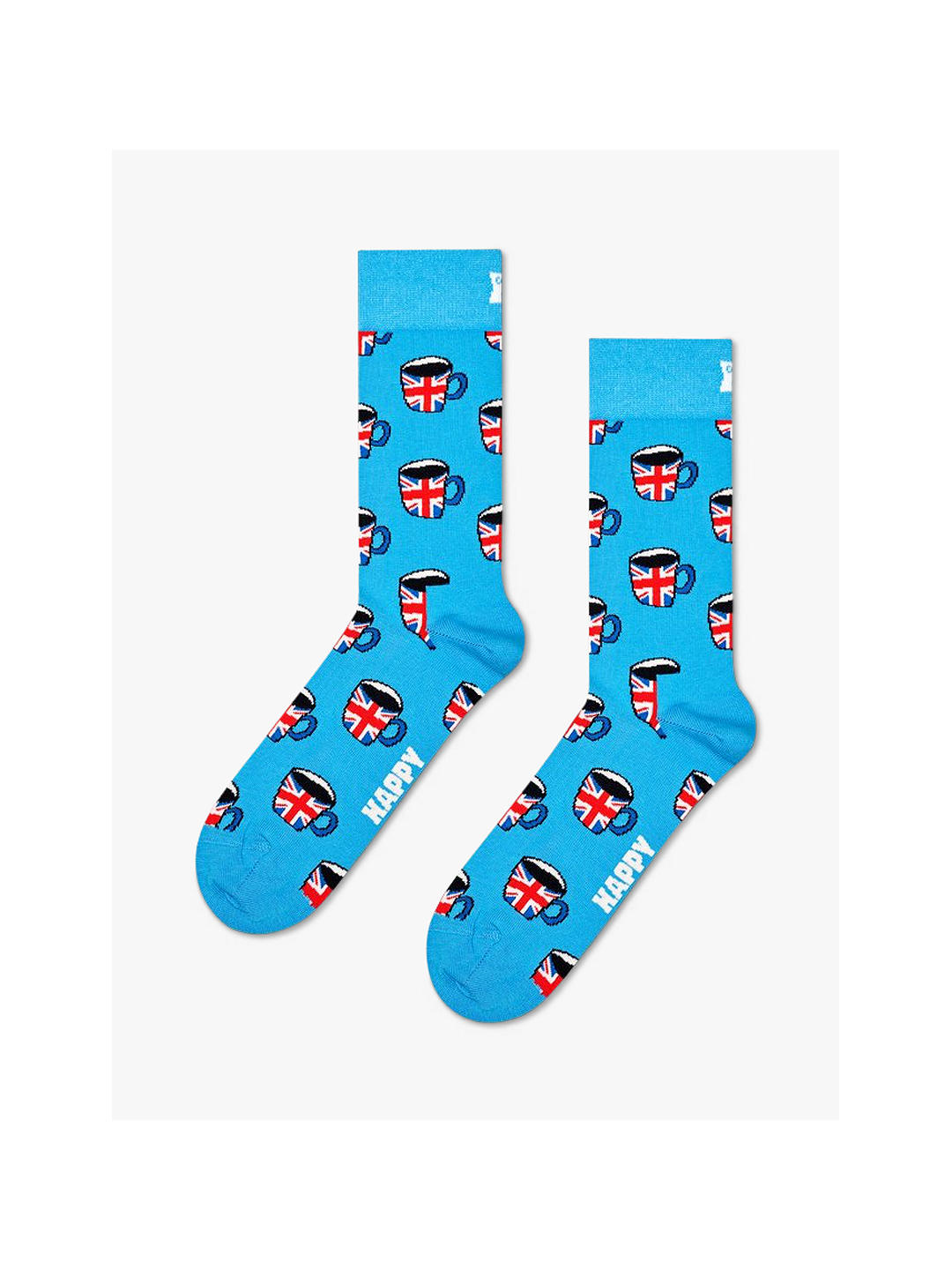 Happy Socks British Tea Socks, Blue/Multi