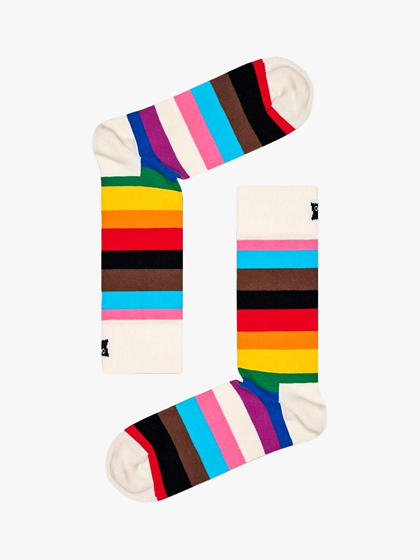 Buy Happy Socks Pride Stripe Socks, Multi Online at johnlewis.com