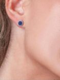 Kit Heath Celestial Stud Earrings, Blue/Silver