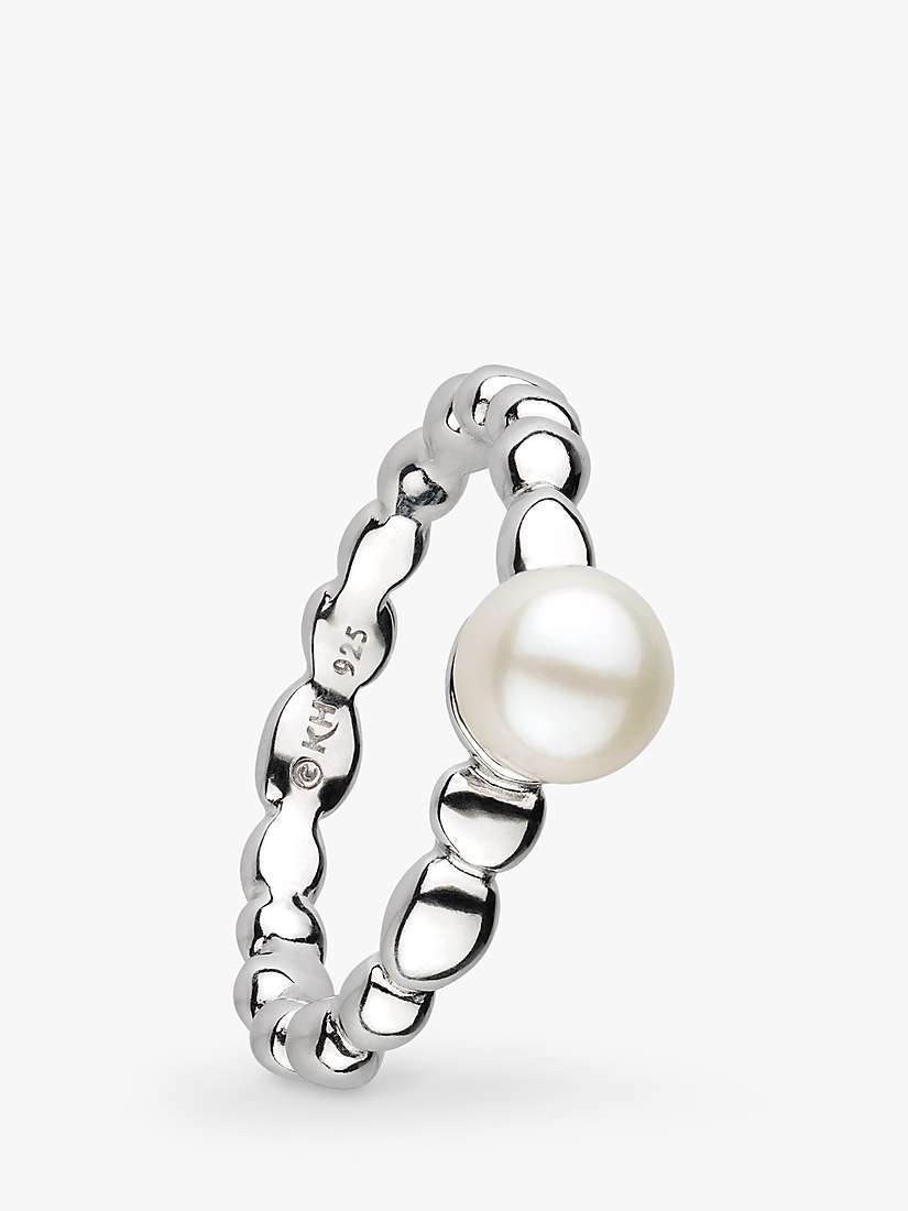 Buy Kit Heath Freshwater Pearl Pebble Ring, Silver Online at johnlewis.com