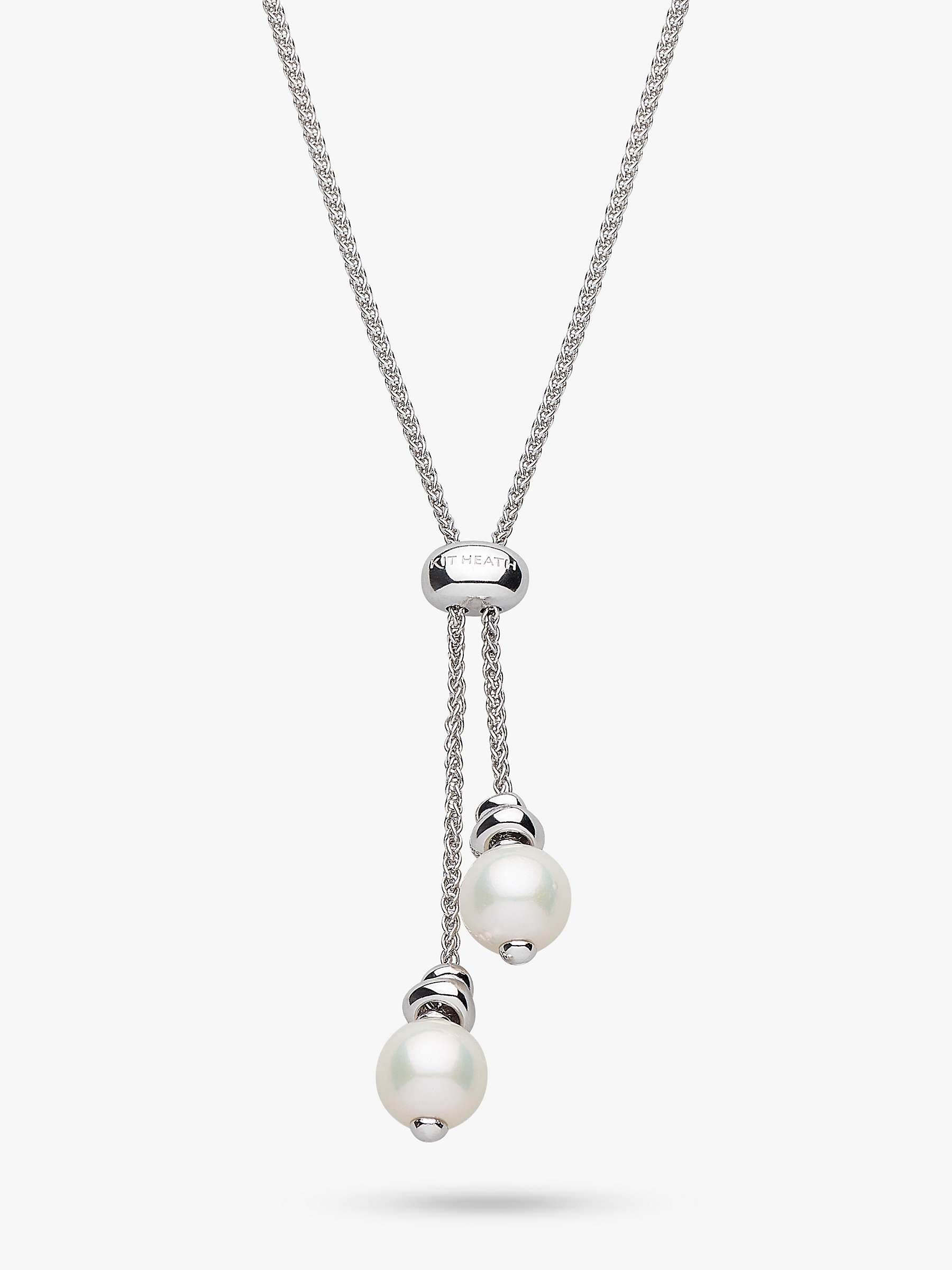 Buy Kit Heath Freshwater Pearl And Silver Pebbles Necklace, Silver Online at johnlewis.com