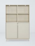 John Lewis ANYDAY Format Wide Bookcase, Greige