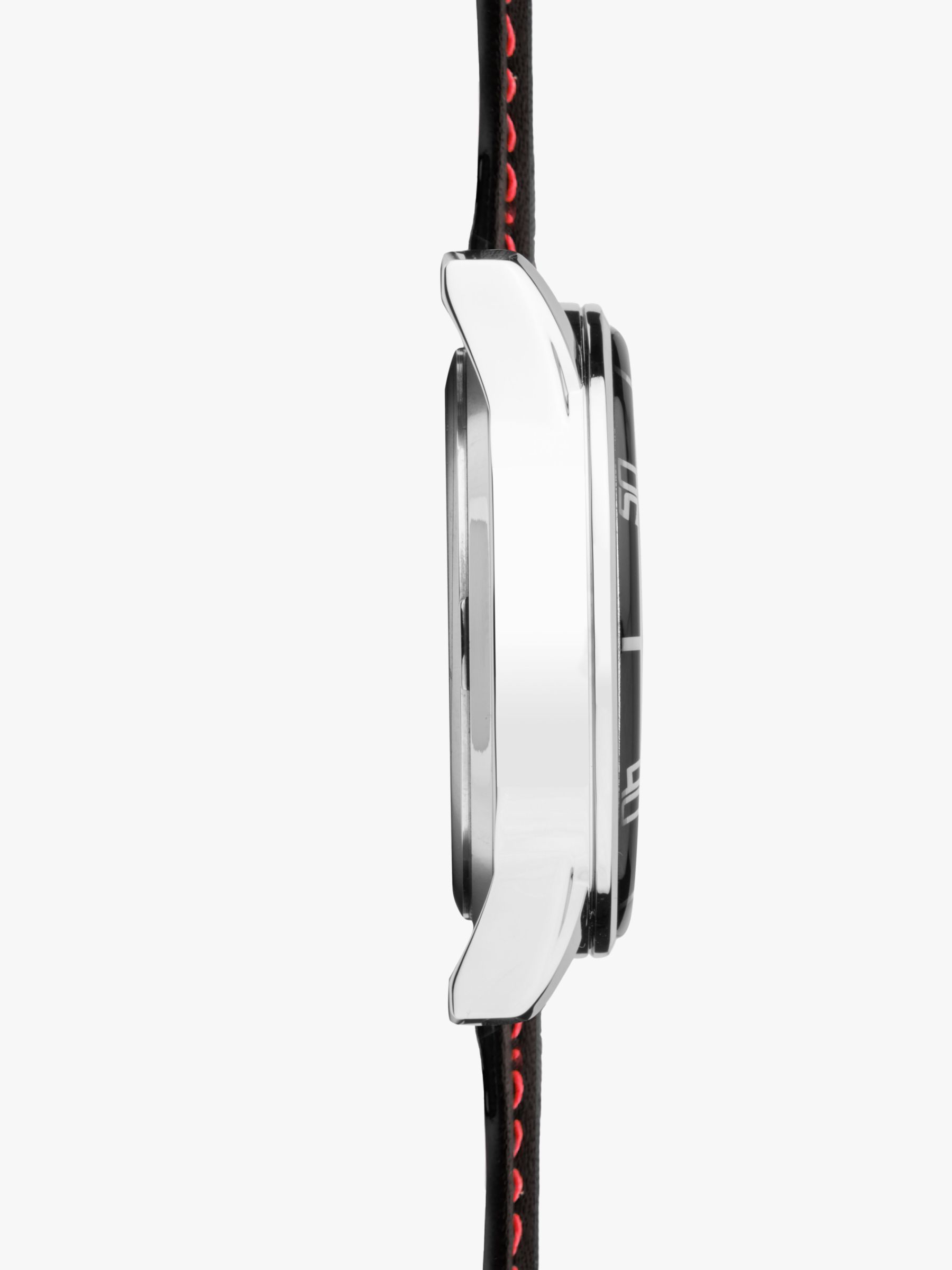 Buy Sekonda 30206 Men's Midnight Chronograph Leather Strap Watch, Black Online at johnlewis.com