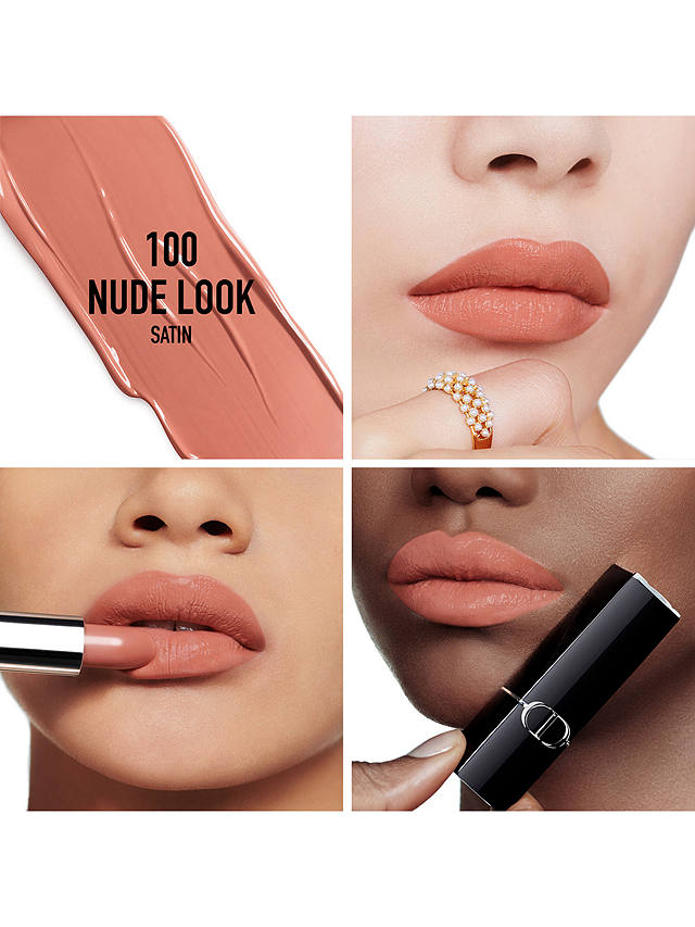 DIOR Rouge Dior Couture Colour Lipstick - Satin Finish, 100 Nude Look 2