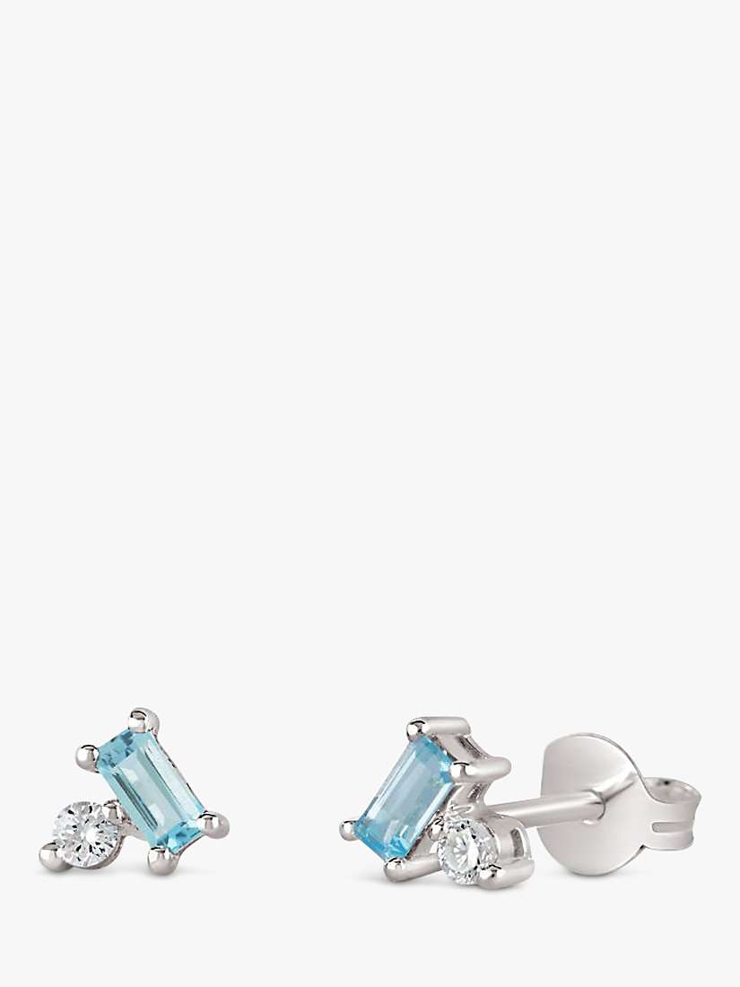 Buy Dinny Hall Shuga Gemstone Baguette & Created Diamond Stud Earrings Online at johnlewis.com