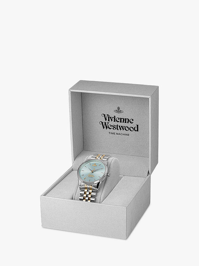 Vivienne Westwood VV240CPSG Women's Seymour Bracelet Strap Watch, Silver/Gold VV240LGRSG