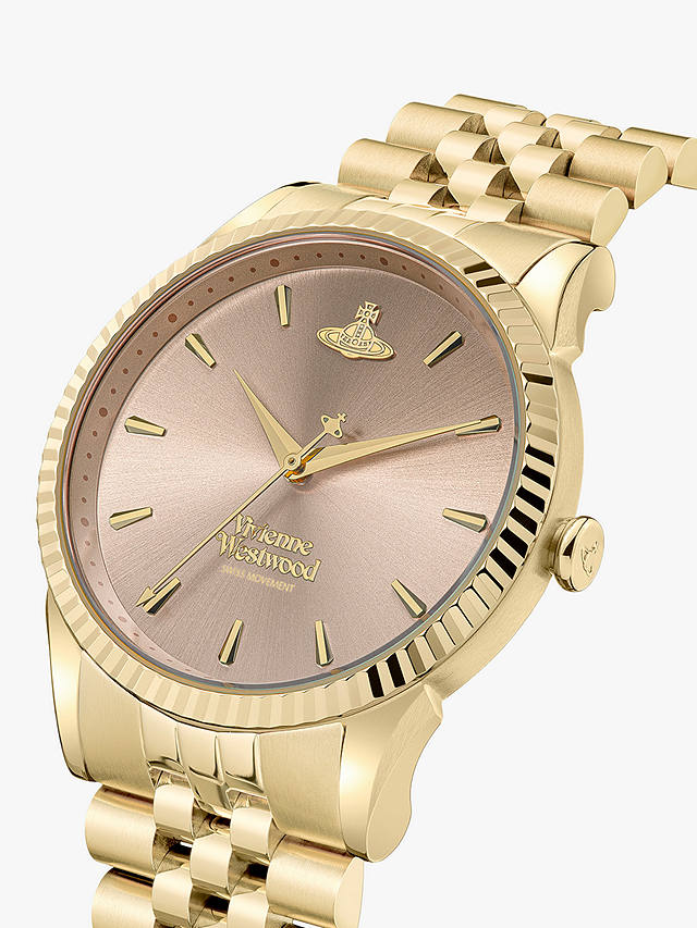 Vivienne Westwood VV240CPSG Women's Seymour Bracelet Strap Watch, Gold VV240PKGD