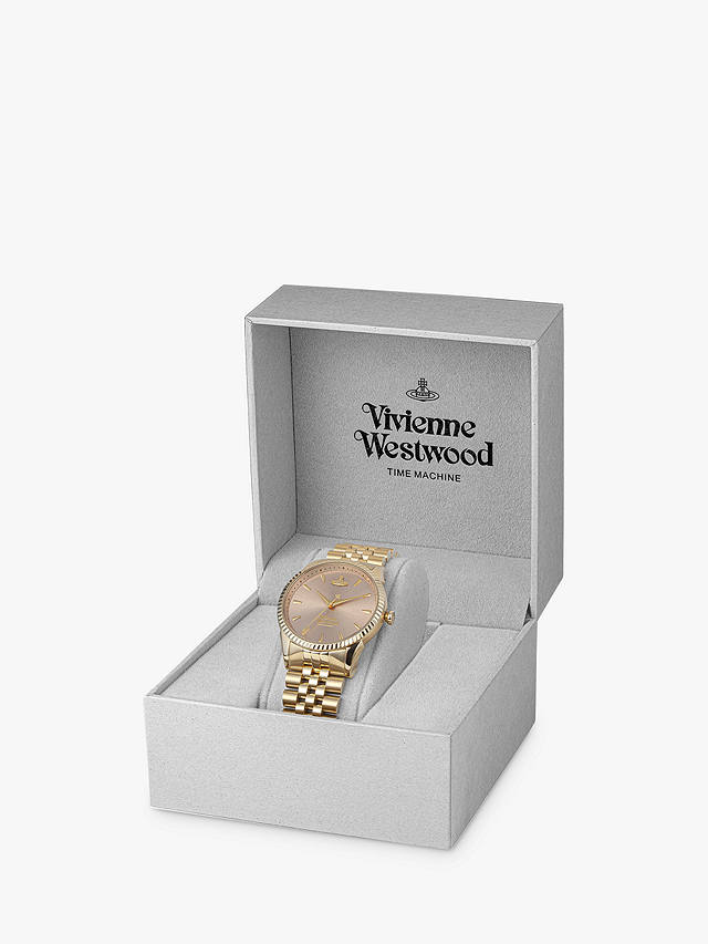 Vivienne Westwood VV240CPSG Women's Seymour Bracelet Strap Watch, Gold VV240PKGD
