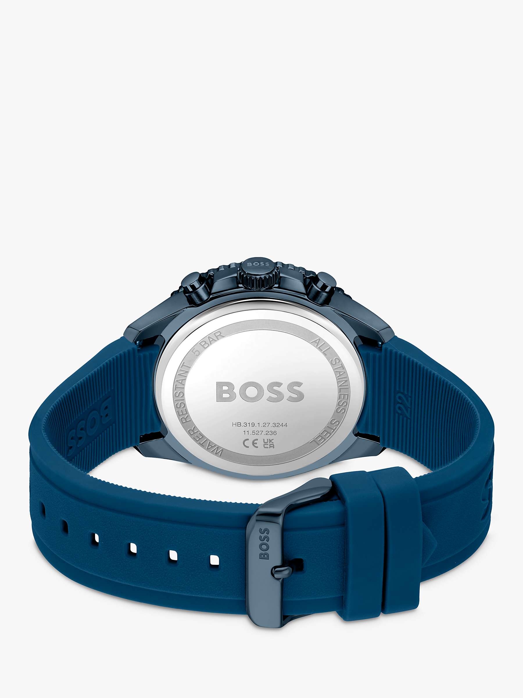 Buy HUGO BOSS Men's Runner Silicone Strap Watch Online at johnlewis.com
