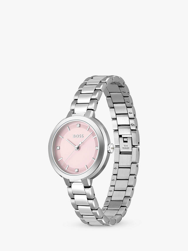 HUGO BOSS 1502757 Women's Sena Bracelet Strap Watch, Silver 1502757