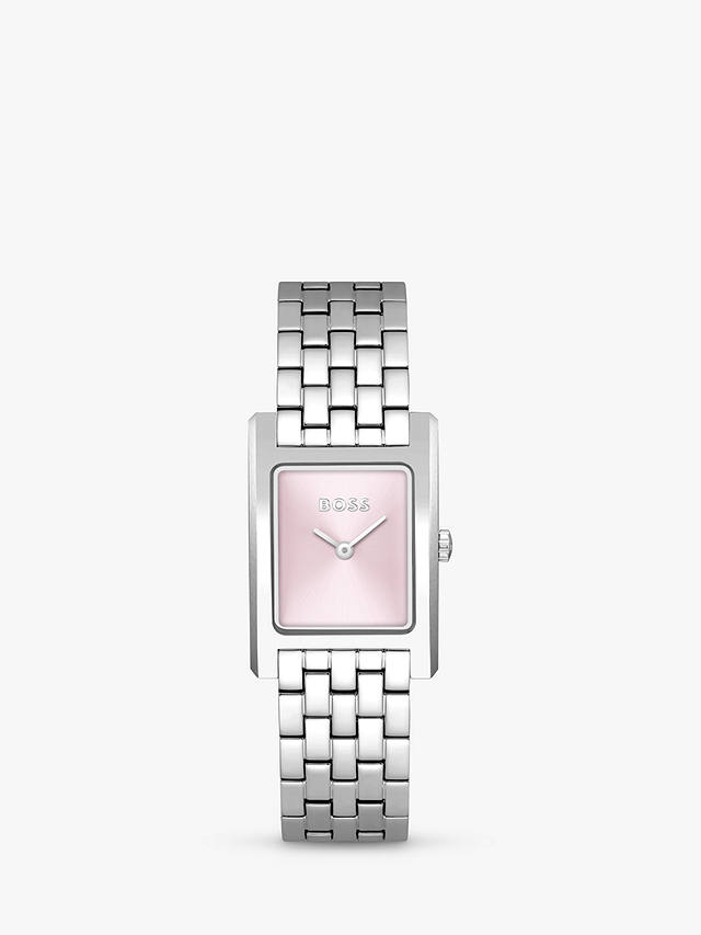HUGO BOSS Women's Lucy Bracelet Strap Watch, Silver 1502743