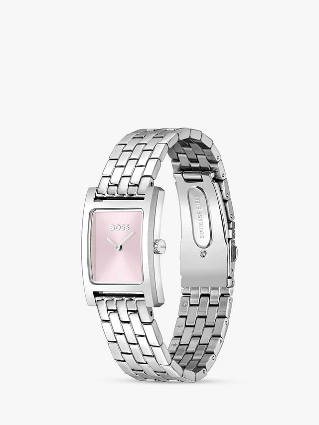 HUGO BOSS Women's Lucy Bracelet Strap Watch, Silver 1502743