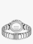 BOSS 1502763 Women's One Chronohraph Day Bracelet Strap Watch, Silver/Blue