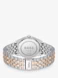 BOSS 1514135 Men's Principle Bracelet Strap Watch, Silver/Gold